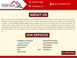 Premiere Roofing | Roofing, Troy, MI