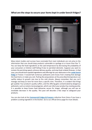what are the steps to secure your items kept