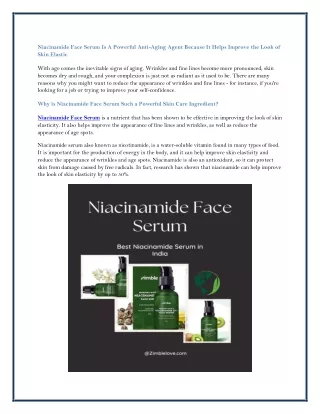 How do you use Niacinamide Serum for acne marks