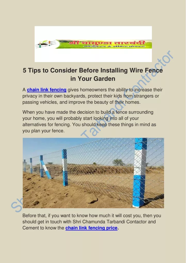 5 tips to consider before installing wire fence