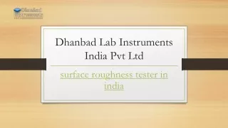dhanbad lab instruments india pvt ltd