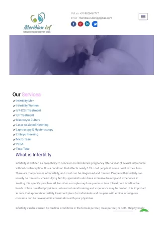 Cure infertility in Varanasi