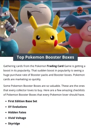 top pokemon booster boxes