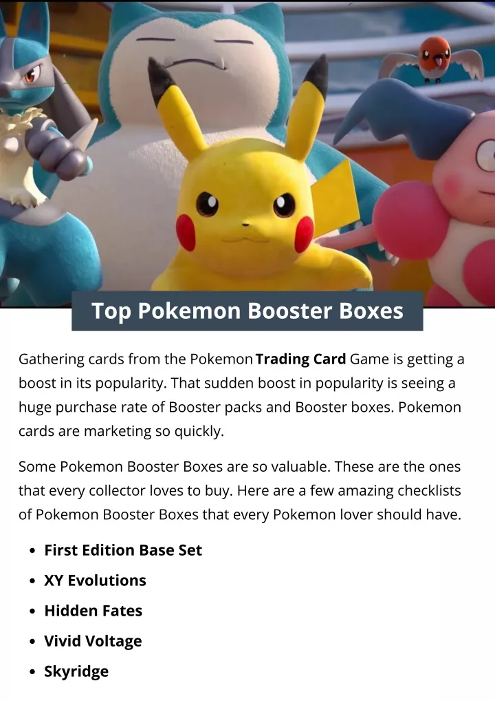 PPT - Top Pokemon Booster Boxes PowerPoint Presentation, free download ...