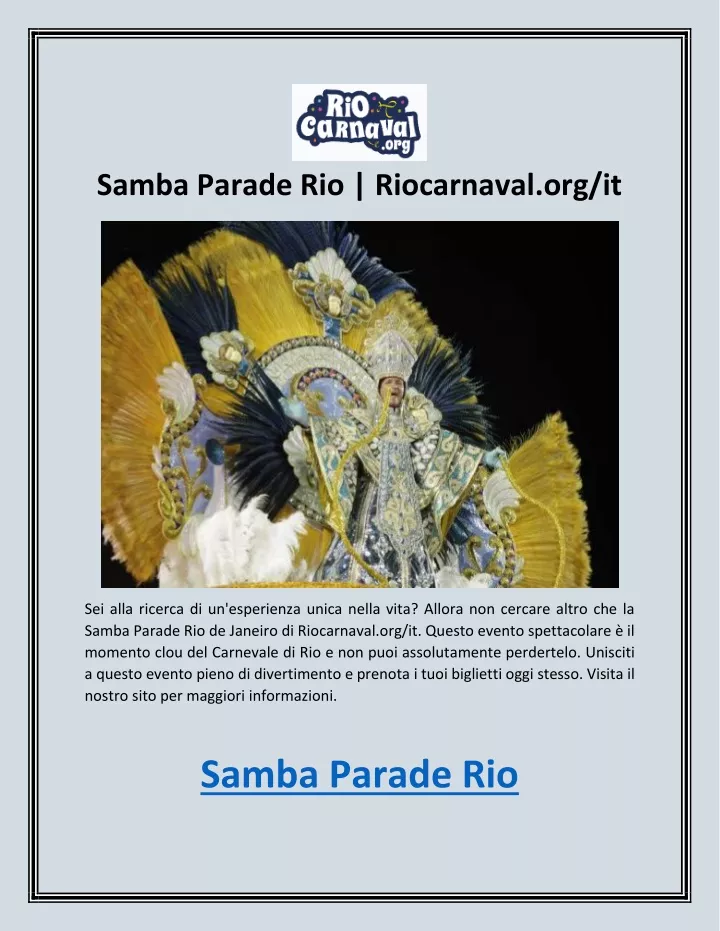 samba parade rio riocarnaval org it