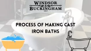Know the Process of Making Cast Iron Baths - Windsor and Buckingham