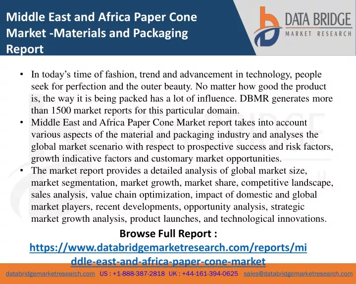 middle east and africa paper cone market