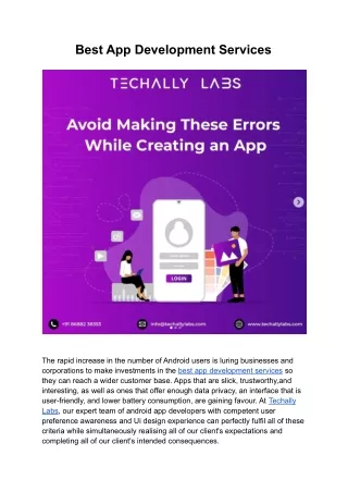 best app development services