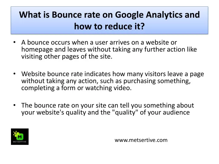 what is bounce rate on google analytics