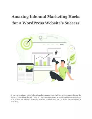 Amazing Inbound Marketing Hacks for a WordPress Website’s Success