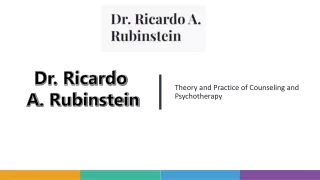 BRIEF FOCUSED THERAPY ONLINE UK - DR. RICARDO RUBINSTEIN