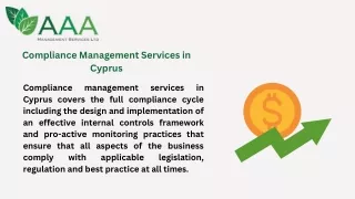 Compliance Management Services in Cyprus