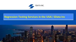 Regression Testing services in the USA
