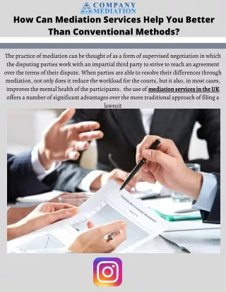 Dispute Resolution Services | Company Mediation