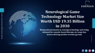 neurological game technology market size worth