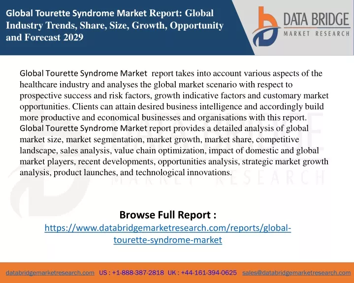 global tourette syndrome market report global