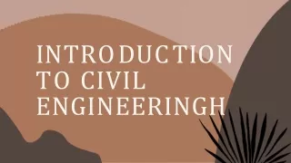 Introduction to civil engineering
