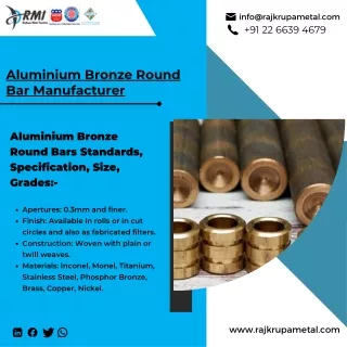 Aluminium Bronze Round Bar| CUAL10NI5FE4| C63000| Lead Tin Bronze Round Bars