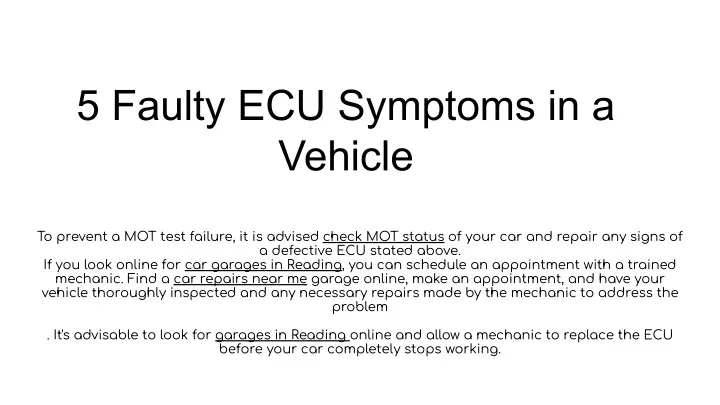 ppt-5-faulty-ecu-symptoms-in-a-vehicle-powerpoint-presentation-free