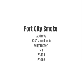 port city smoke address 3360 jaeckle