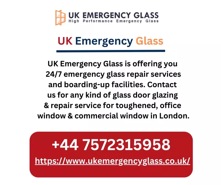 uk emergency glass