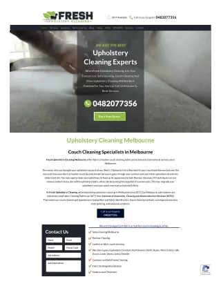 Upholstery cleaning melbourne