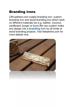 Branding irons