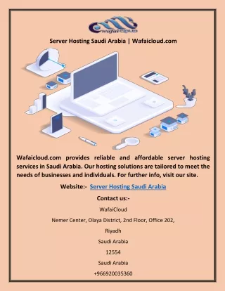 server hosting saudi arabia wafaicloud com