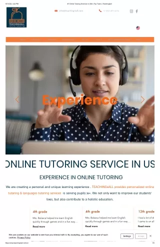 Personalized online tutoring service in USA