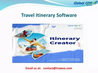 travel itinerary software