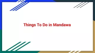 Things To Do in Mandawa