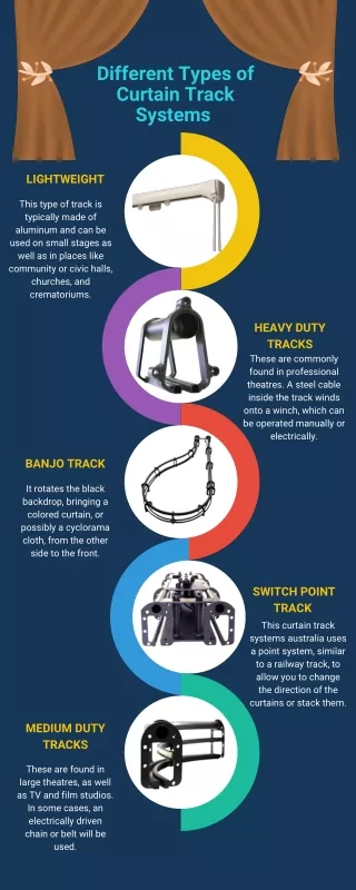 different types of curtain track systems