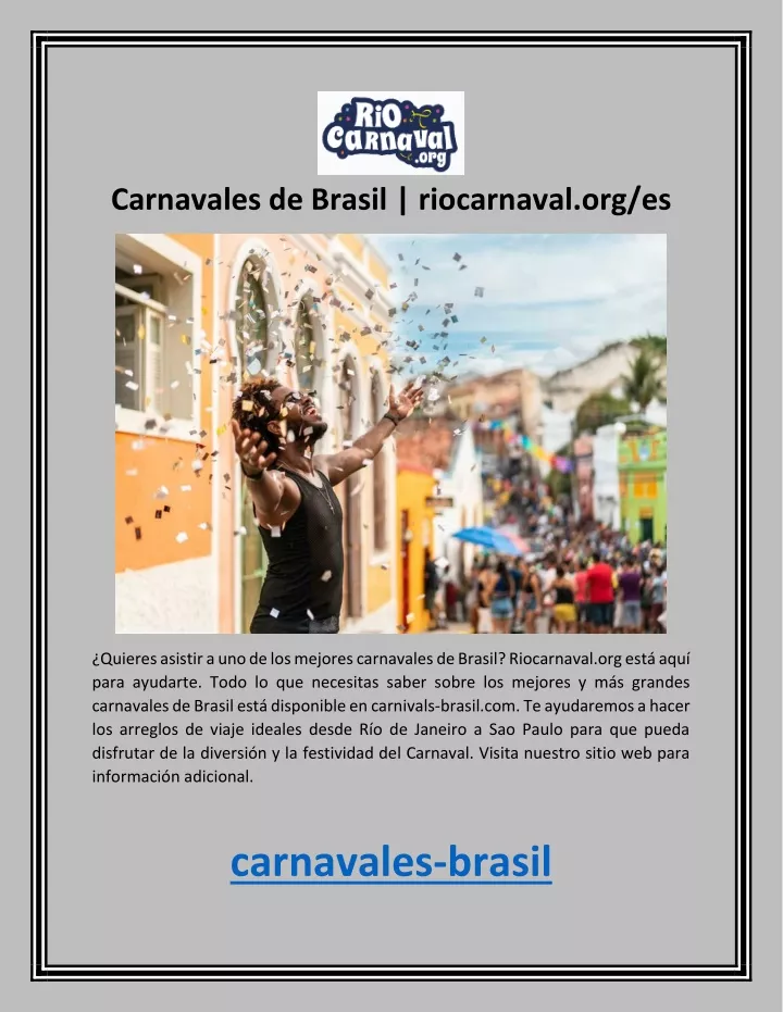 carnavales de brasil riocarnaval org es