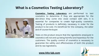 Cosmetics Testing Laboratory - Hits Lab Testing Services