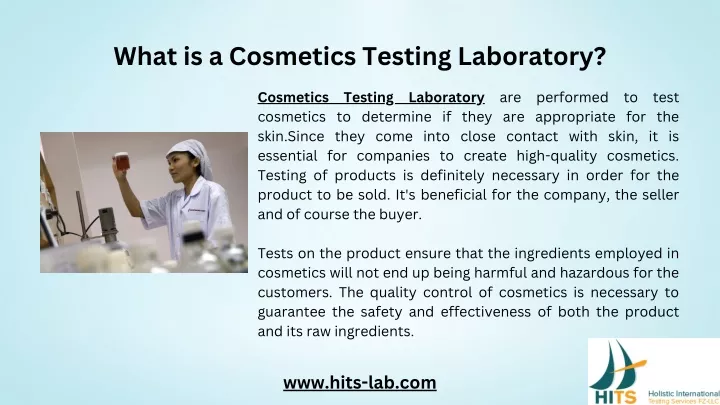 what is a cosmetics testing laboratory