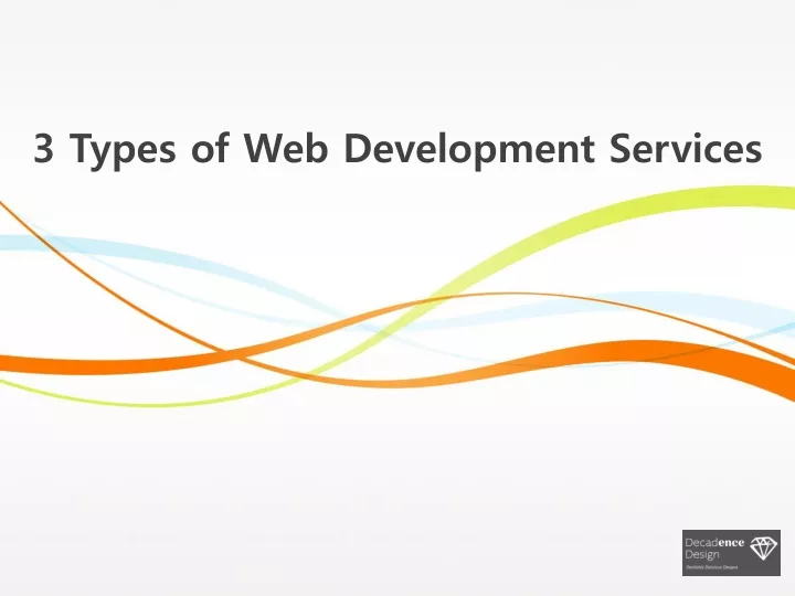 3 types of web development services