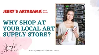 Why Shop at your Local Art Supply Store