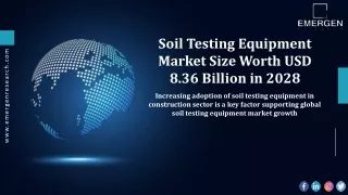 Soil Testing Equipment Market is Growing Quickly : Here's What You Need To Know