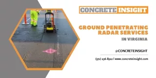 Ground Penetrating Radar Services in Virginia - Concrete Insight