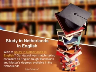 Study in Netherlands in English