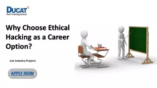 Why Choose Ethical Hacking as a Career Option?