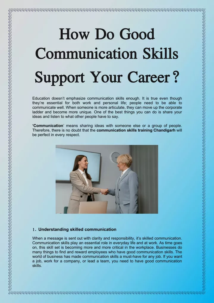 how how do communication communication skills