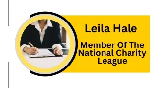 Leila Hale - Member Of The National Charity League