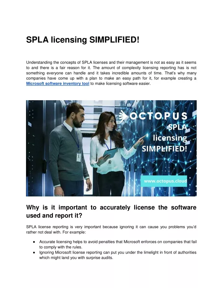 spla licensing simplified