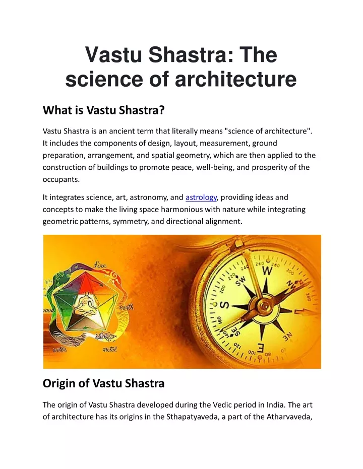 PPT - Vastu Shastra: The Science Of Architecture PowerPoint ...