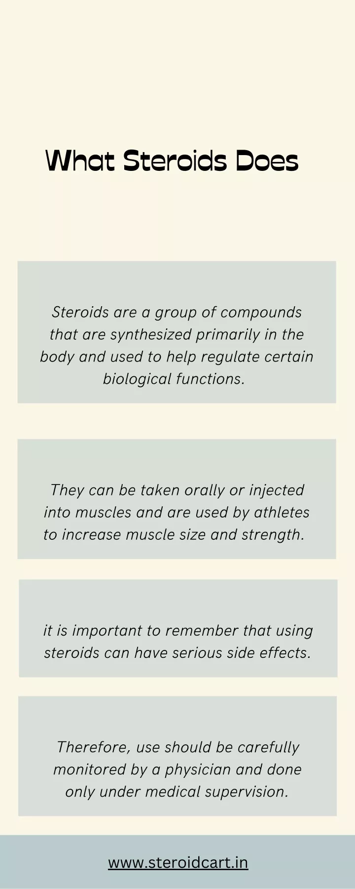 what steroids does