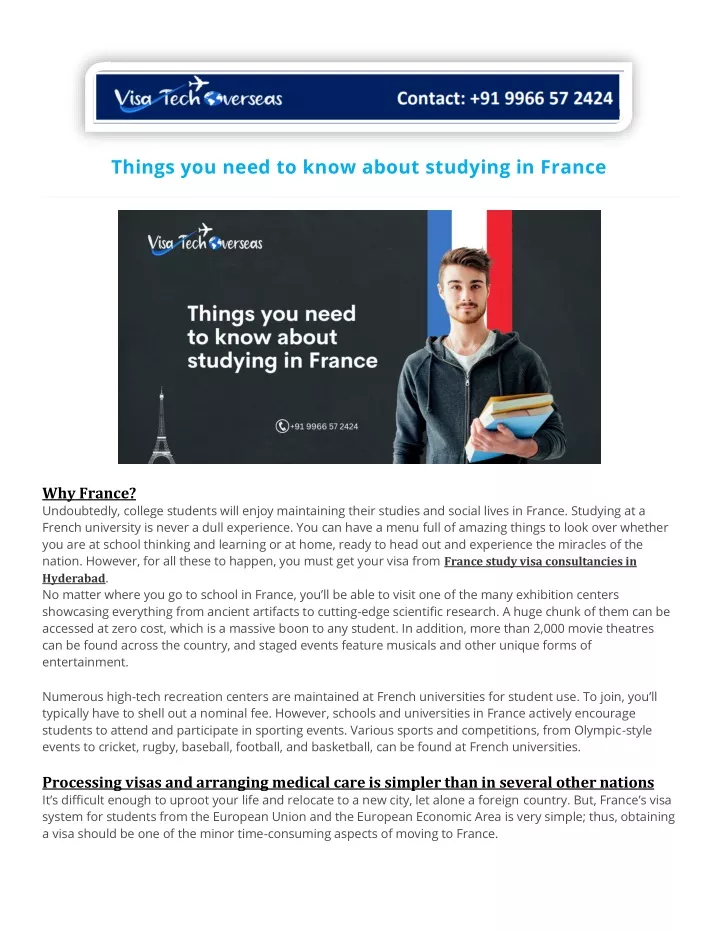 things you need to know about studying in france