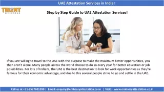 uae attestation services in india