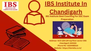 IBS Institute Best Coaching For SSC Exam Preparation