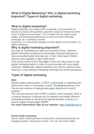 What is Digital Marketing? Its importance and types of Digital Marketing